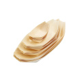 Eco-friendly Disposable Serving Boat Wooden snacks Plate